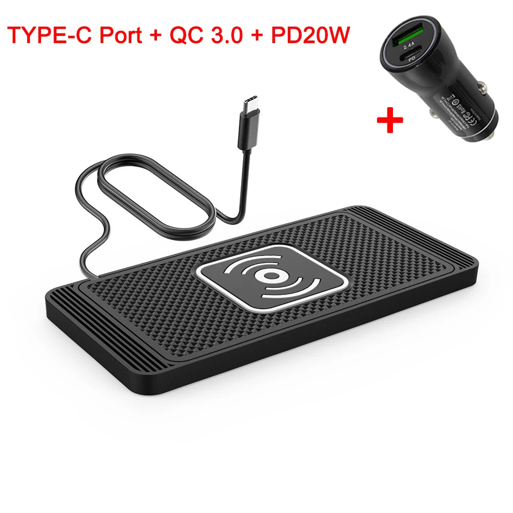 شاحن لاسلكي سريع 15 واط USB-C