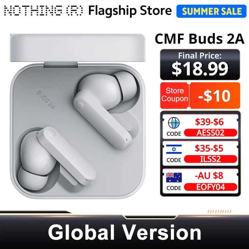 Nothing CMF Buds 2a Bluetooth Wireless Earbuds with ANC Technology