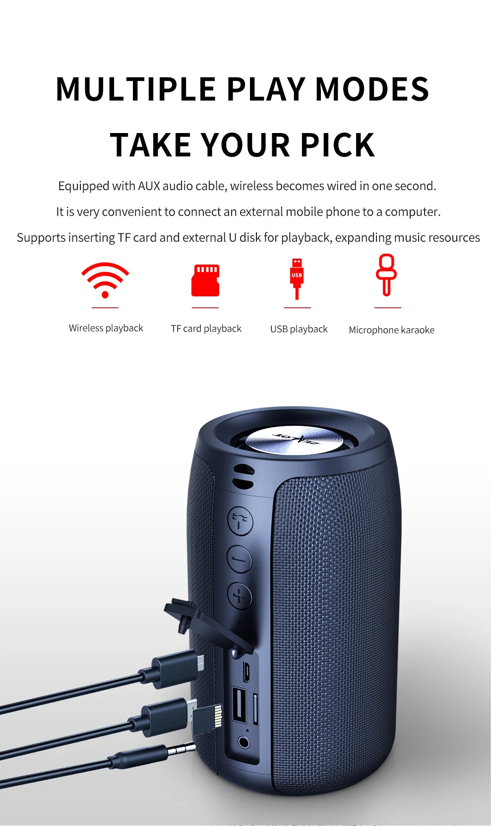 ZEALOT S32 Portable Bluetooth Speaker Waterproof Speaker