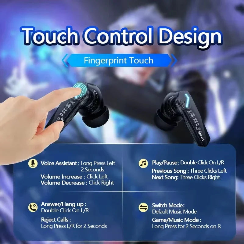 Lenovo GM2 Pro Gaming Bluetooth Earbuds