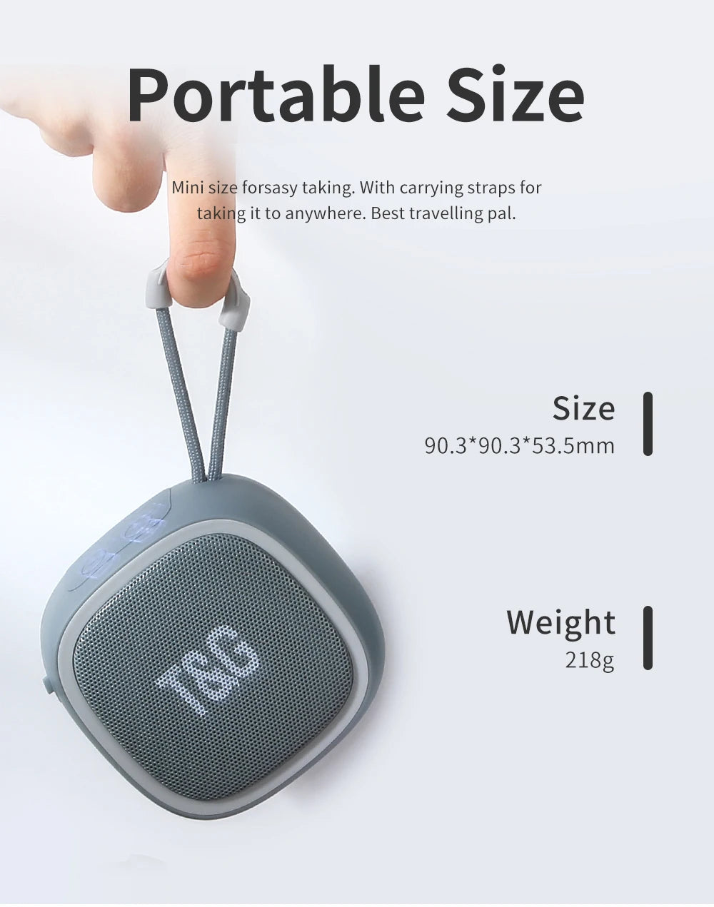 T&G TG659 Bluetooth 5.3 Mini Speaker