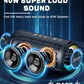 Ortizan X8 Pro 40W Bluetooth Speaker IPX7 Waterproof Speaker
