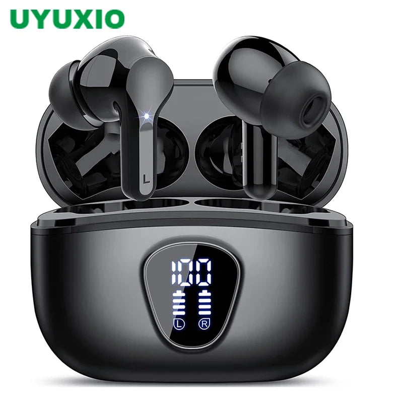 New Wireless Earbuds BT5.3 with ENC Noise Cancelling Waterproof Earphones