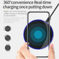 GEKEMAL 30W Fast Wireless Charging Pad with Power Bank