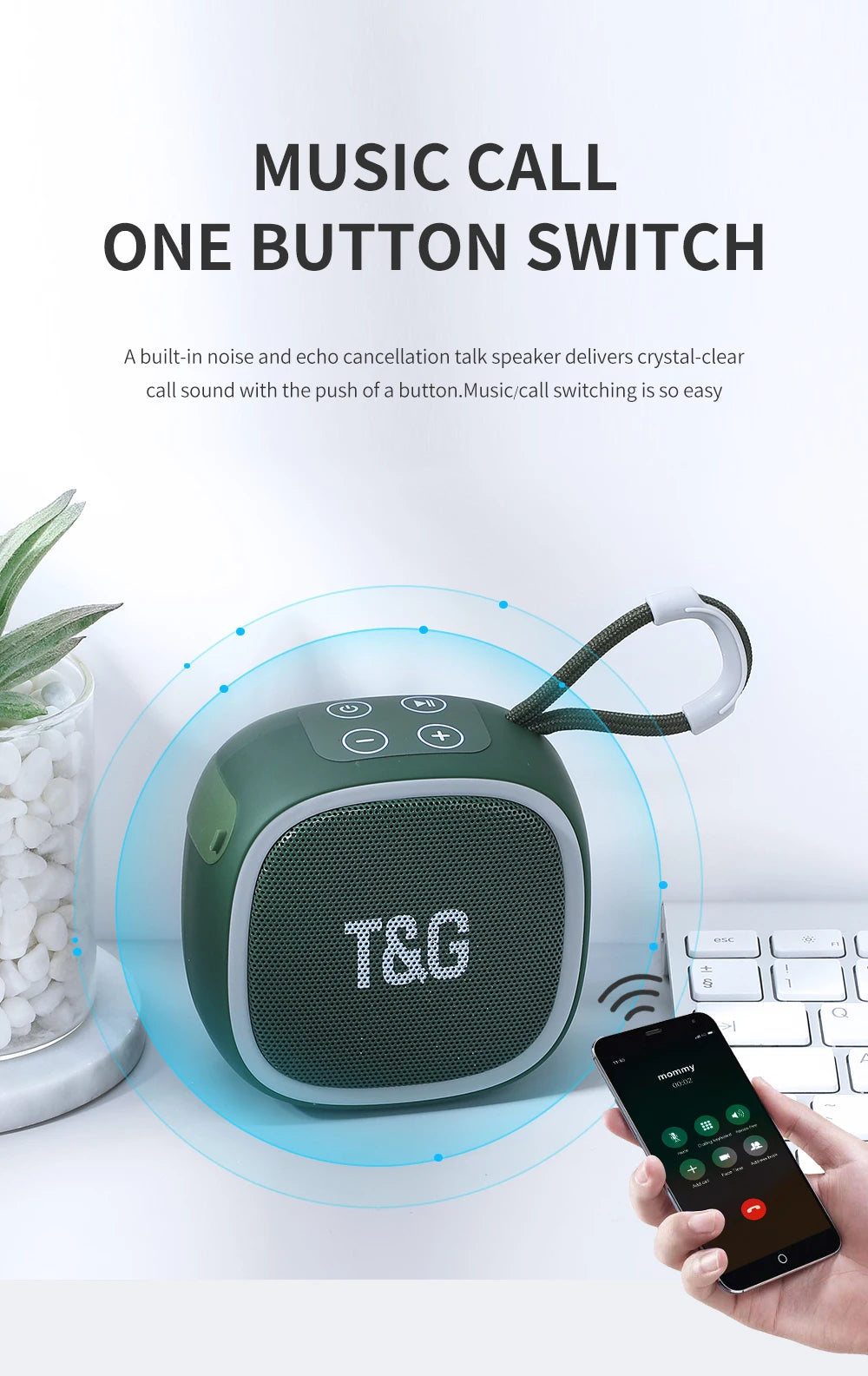 T&G TG659 Bluetooth 5.3 Mini Speaker