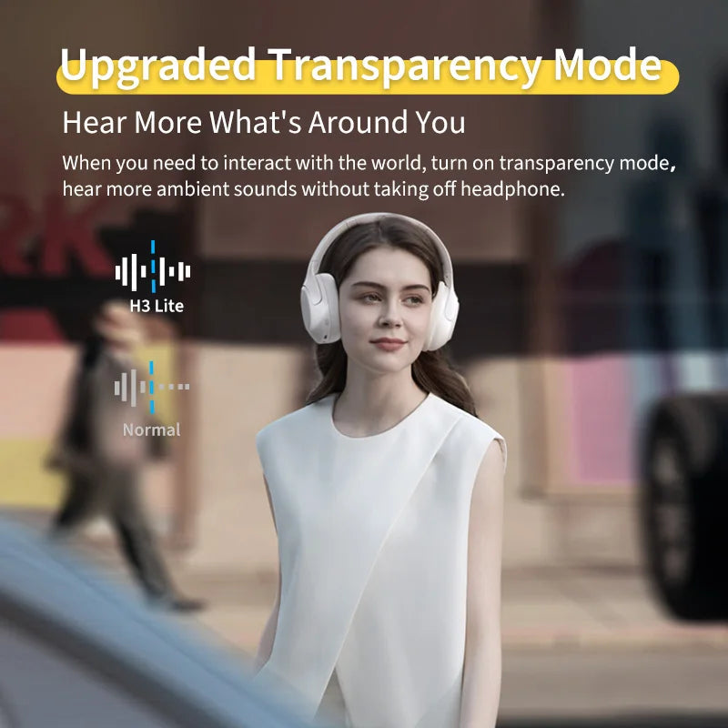 QCY H3 Lite Bluetooth 5.3 ANC Wireless Over-Ear Headphones