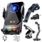 TONGDAYTECH 15W Auto Sensing Car Wireless Charger with RGB Light