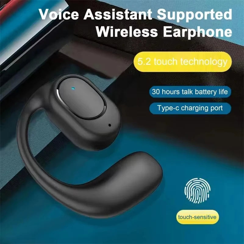 Wireless Single Ear Hook Bluetooth 5.3 Sports Earbud