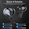 New Wireless Earbuds HiFi Stereo Headphones BT5.3 with ENC Noise Cancelling 48H LED Display Ear Buds IP7 Waterproof Earphones