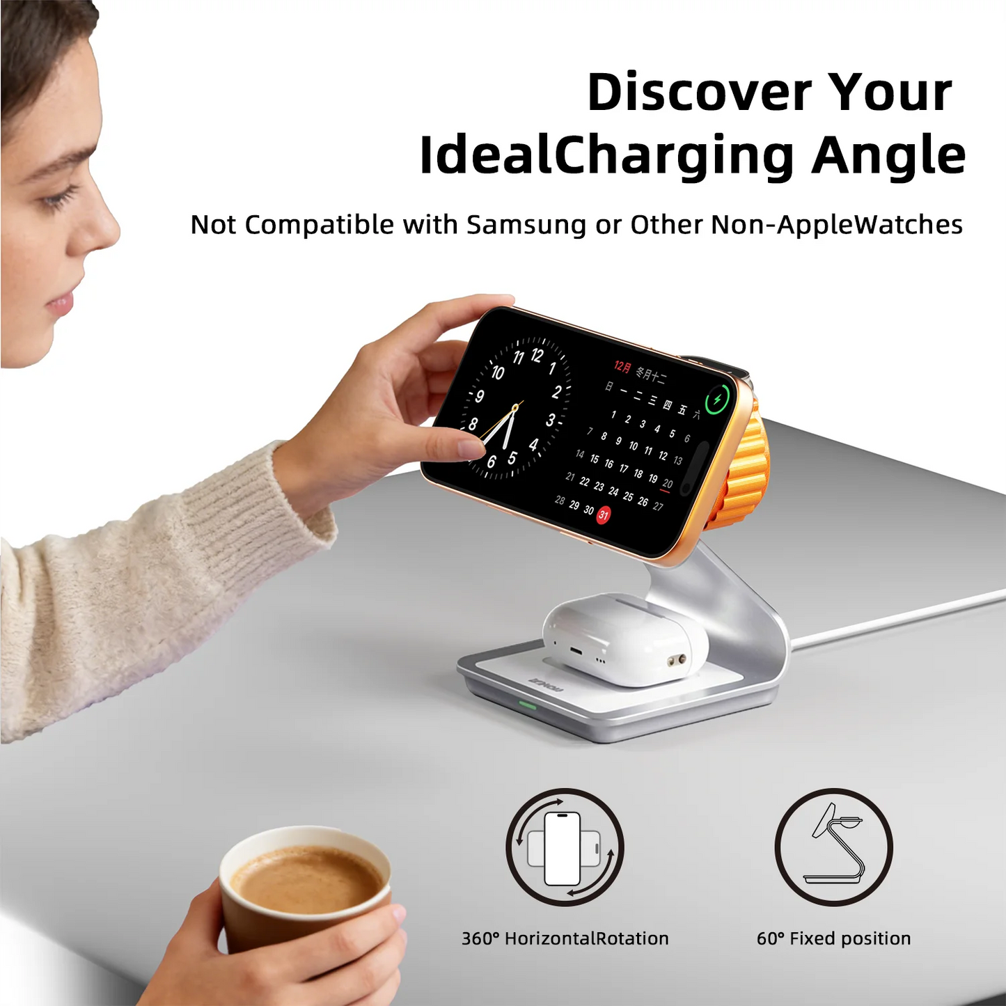BONOLA 28W 3 in 1 Magnetic Wireless Charging Station