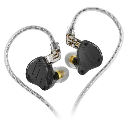 KZ Wired In-Ear HiFi Earphones with Detachable Cable and Microphone