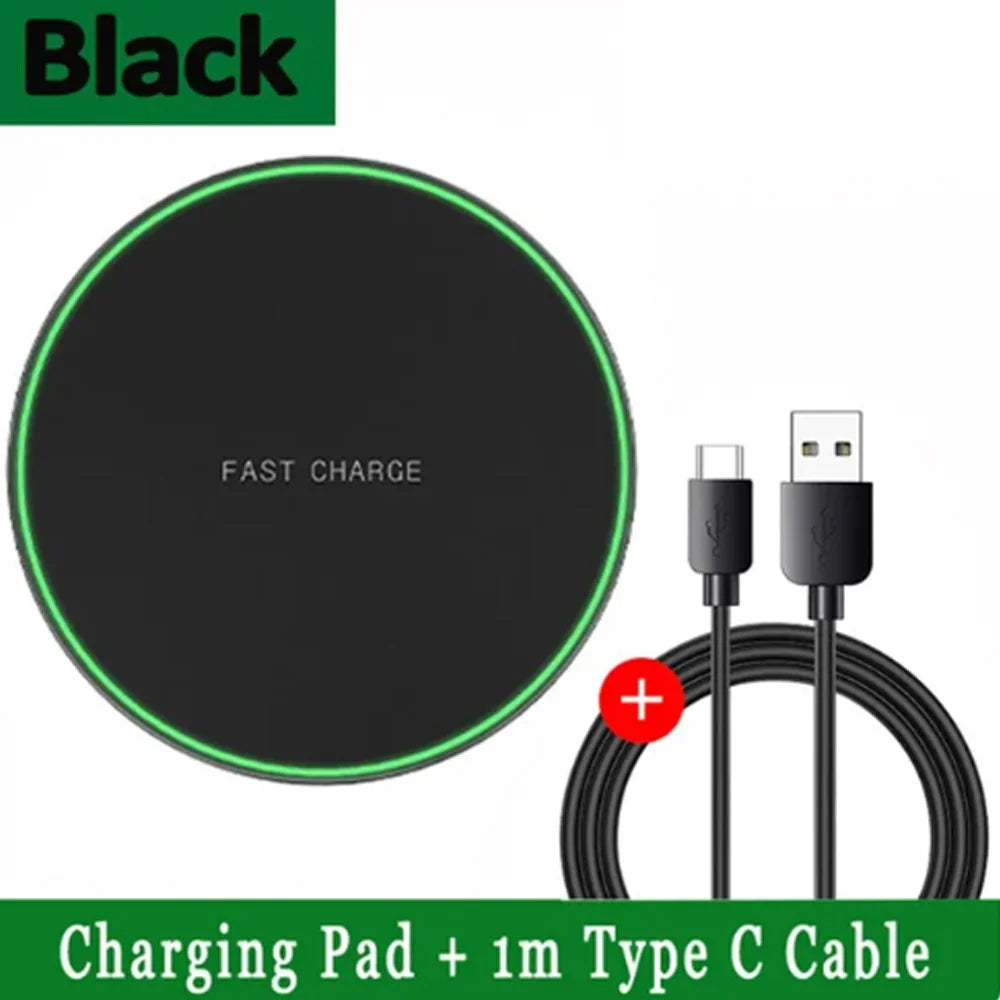GEKEMAL 30W Fast Wireless Charging Pad with Power Bank