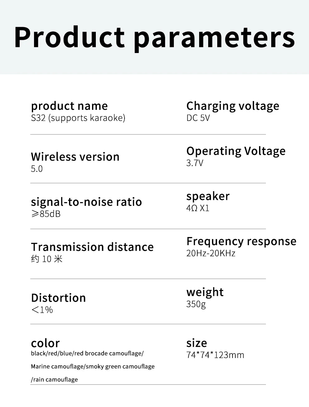 ZEALOT S32 Portable Bluetooth Speaker Waterproof Speaker