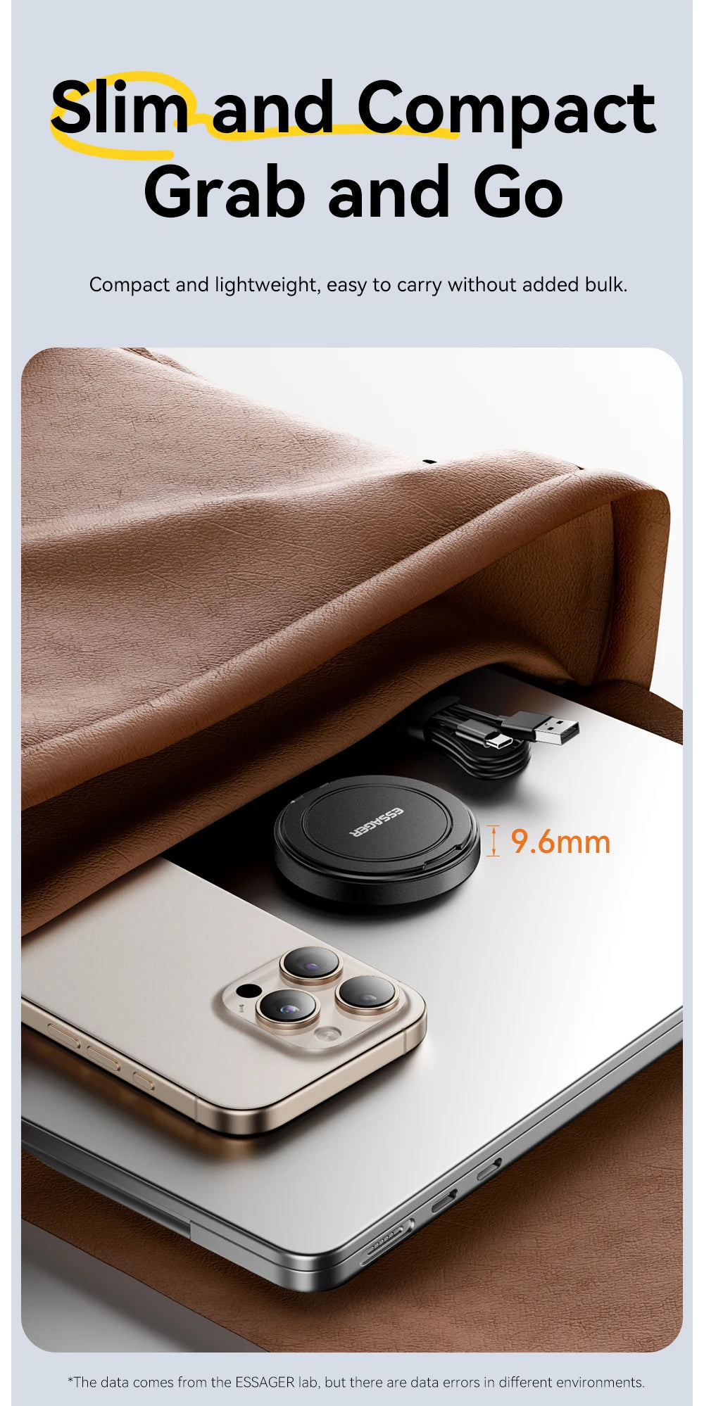 ESSAGER 15W Magnetic Wireless Charger Fast Charging Pad