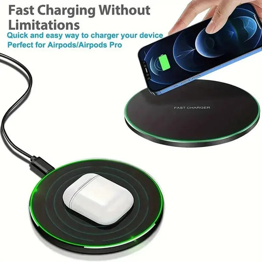 30W Wireless Charger  Fast Charging Pad Dock Station