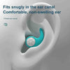 1 Pair of Soft Silicone Earplugs with Noise Cancellation