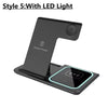 300W Fast Wireless Charger Stand Pad Foldable Fast Charging