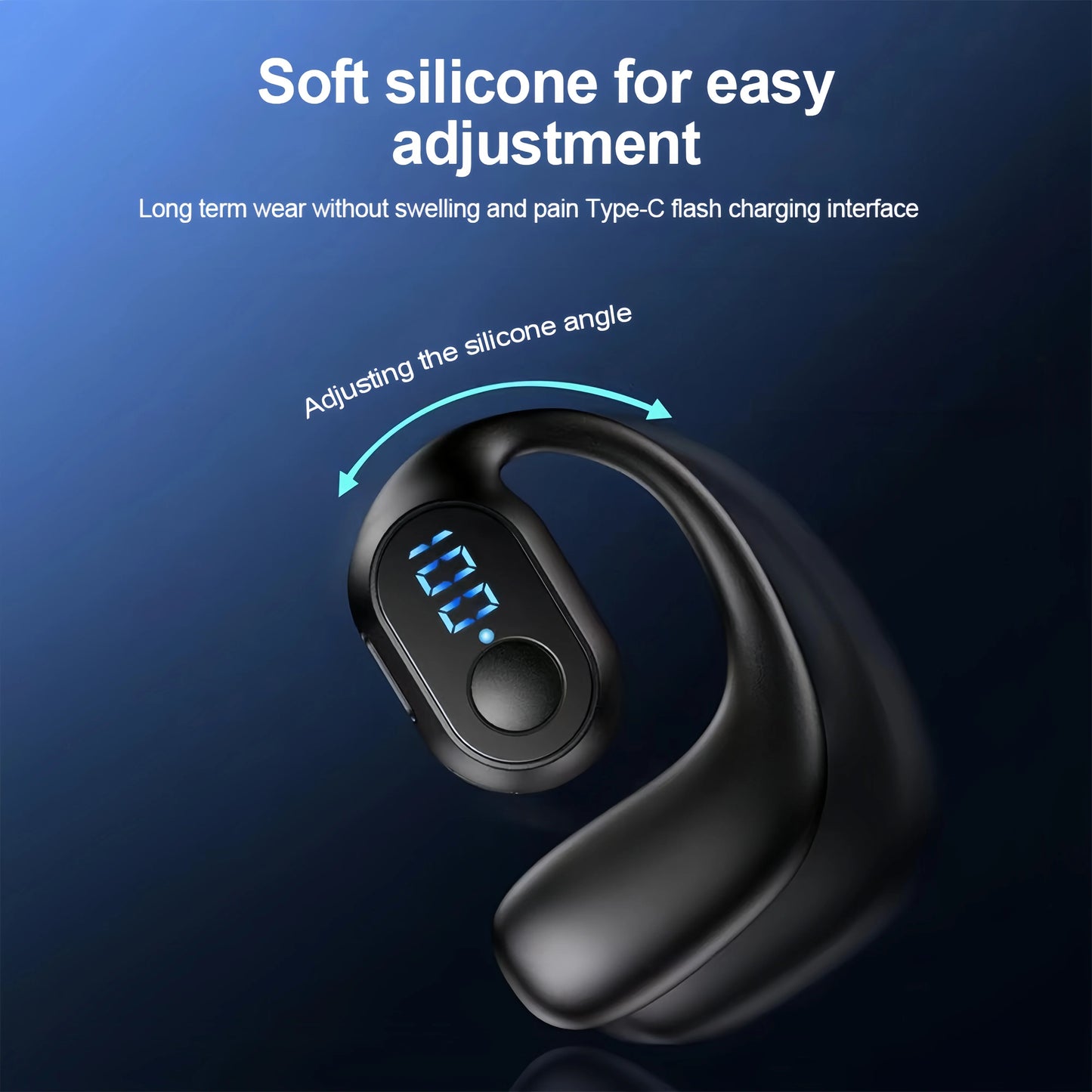 Bluetooth 5.3 Headphone Ear Hook Wireless Earphone